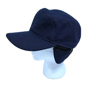 Pendleton Wool 5 Panel Hat Cap Trapper Earflap Vintage Blue Size Medium